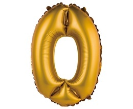 BALON FOLIOWY CYFRA „0” 2