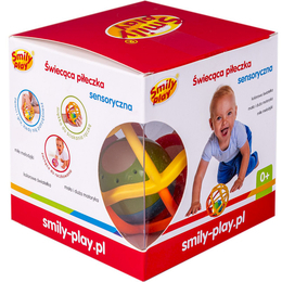 PIŁKA GRZECHOTKA SENSORYCZNA Smily Play 6