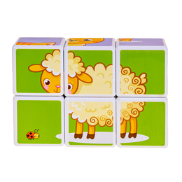 Klocki magnetyczne FARMA układanka Smily Play 6