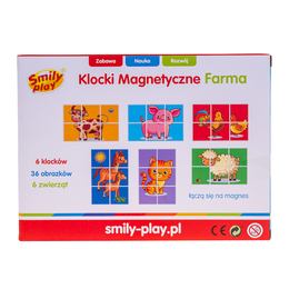 Klocki magnetyczne FARMA układanka Smily Play 9