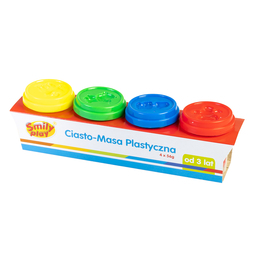 Masa plastyczna 4 kolory zestaw uzupełniający CIASTOMASA Smily Play 2
