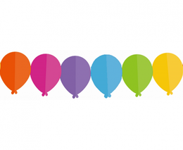 Girlanda papierowa BALONY 2