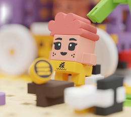 Klocki MINI WAFLE FOOD TRUCK 148el 5