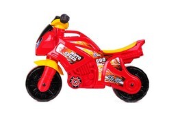 Jeździk motor ŚCIGACZ czerwony odpychacz 2