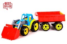 Traktor spychacz z przyczepą do piaskownicy 3