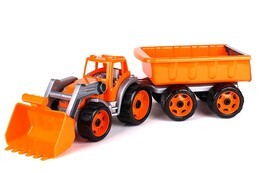 Traktor spychacz z przyczepą do piaskownicy 4