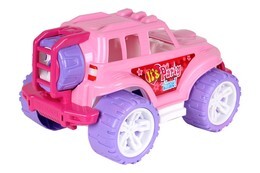 Auto JEEP różowy TERENÓWKA 3