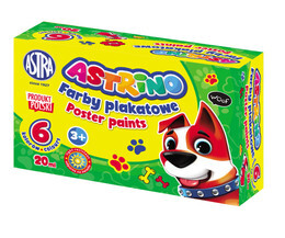 Farby plakatowe 6  kolorów ASTRINO 3