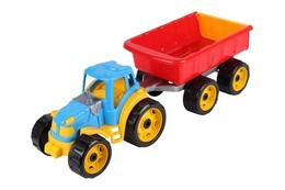 Traktor z przyczepą do piaskownicy 4