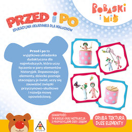Edukacyjna układanka PRZED I PO Bobaski i Miś 4