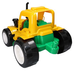 Wielki traktor z naczepą 3