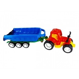 Wielki traktor z naczepą 2