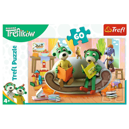 Puzzle 60 WSPÓLNE CZYTANIE KSIĄŻEK - TREFLIKI 2