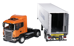 Auto Tir Scania R470 ciągnik siodłowy z naczepą, mpdel metalowy WELLY 3