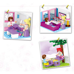 Klocki Sluban Girl's Dream, Domek z ogrodem  4