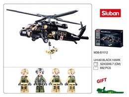 Klocki Sluban HELIKOPTER BLACK HAWK 60 Model Bricks 3