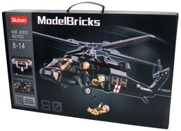 Klocki Sluban HELIKOPTER BLACK HAWK 60 Model Bricks 5