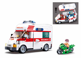 Klocki Sluban AMBULANS Kareta pogotowia 328el 7