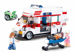 Klocki Sluban AMBULANS Kareta pogotowia 328el 6