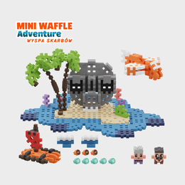 Klocki MINI WAFLE Wyspa skarbów 148el 3