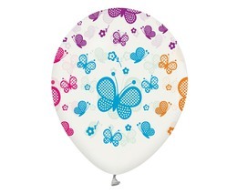 Balony z nadrukiem MOTYLE 5szt 3