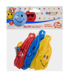 Balony piłka UŚMIECH 3szt 2