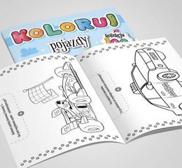 KOLOROWANKA Koloruj pojazdy 2