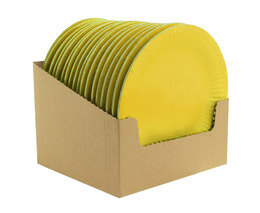 Talerzyki papierowe żółte 18cm 2