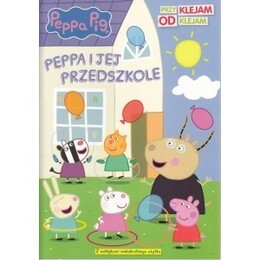 Książka PEPPA i JEJ PRZEDSZKOLE odklejam przyklejam ŚWINKA PEPPA 4