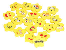 Gumka do ścierania EMOTIKON, SMILE KWIATEK 3SZT 4