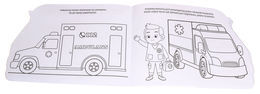 Kolorowanka Ambulans z naklejkami  3