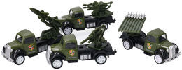 Auto metalowe WOJSKO mini samochodzik 1:55  2
