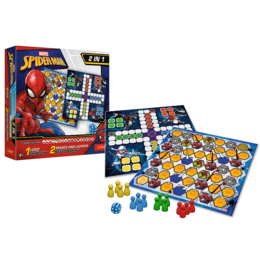 Gra 2w1 Chińczyk, Węże i drabiny Spiderman  3