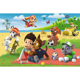 Puzzle 24 MAXI PSI PATROL Zabawa na kocu  2