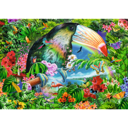 Puzzle Spiral 1040 Tropikalne zwierzęta  2