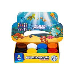 FARBY PLAKATOWE 8 kolorów ASTRA 2