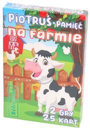 Karty Piotruś NA FARMIE 2 gry MEMO 5