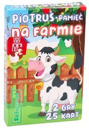 Karty Piotruś NA FARMIE 2 gry MEMO 4