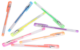 Długopis żelowy FLUO KOLORY 8szt  2