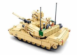 Klocki Sluban CZOŁG ABRAMS Model Bricks ARMIA 8