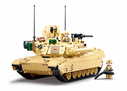 Klocki Sluban CZOŁG ABRAMS Model Bricks ARMIA 9