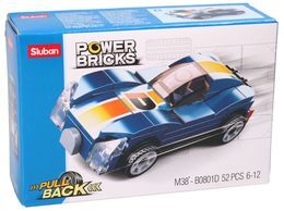 Klocki Sluban AUTO wyścigowe 8 wzorów POWER BRICKS 6