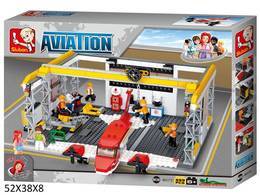 Klocki Sluban Aviation HANGAR naprawa samolotu 7