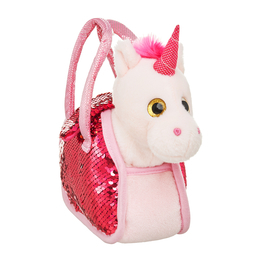 Maskotka pluszowy JEDNOROŻEC w cekinowej torbie Smily Play 2