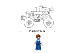 Klocki Sluban  AUTO MONSTER TRUCK SHARK OFF-ROAD POWER BRICKS 10