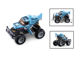 Klocki Sluban  AUTO MONSTER TRUCK SHARK OFF-ROAD POWER BRICKS 9