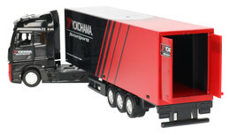 Auto TIR MERCEDES ACTROS z naczepą YOKOHAMA Burago 1:43 4
