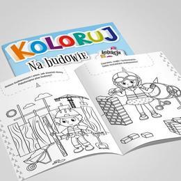 Kolorowanka NA BUDOWIE koloruj 2