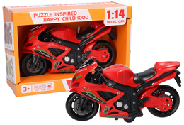 Motocykl z dźwiękiem i światłami 1:14 3