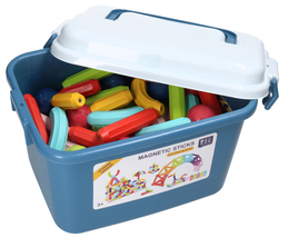 JUMBO klocki magnetyczne 42el w wiaderku 4